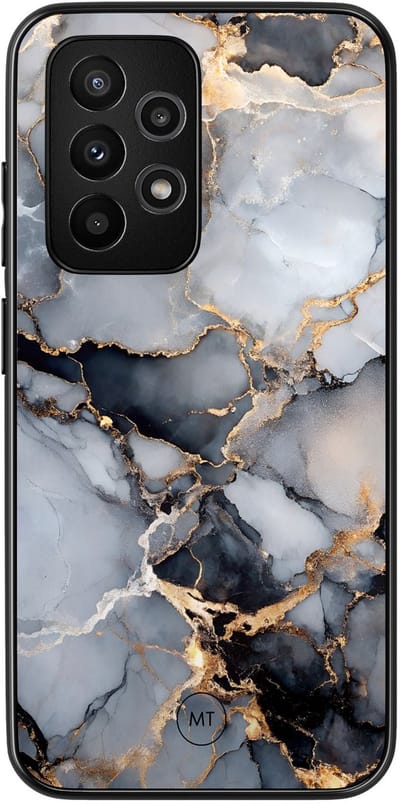 Hoesje geschikt voor Samsung Galaxy A52 5G - Marble mist - TPU Hard Case Backcover - Grijs - Mooie Telefoonhoesjes