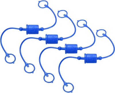Stofkappen Sets - Hydraulische Koppelingen - Componenten Beschermen - Duurzaam Rubber - 4 Sets 3/4" - Blauw