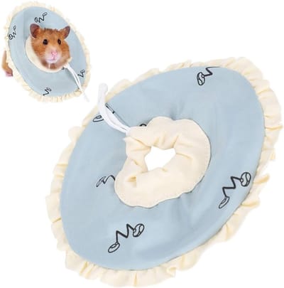 Lichte beschermhalsband voor hamsters, cavia's en konijnen - ideaal voor kleine huisdieren, voorkomt verwondingen en bevordert genezing