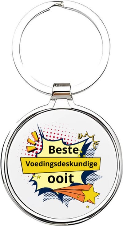 Akyol - de beste voedingsdeskundige ooit Sleutelhanger - Diëtist - de beste voedingsdeskundige - dietist - voedingsdeskundige - dieet - deskundige - hulp bij gezond eten- voeding - gezondheidstherapeut - 4 x 7,5 CM