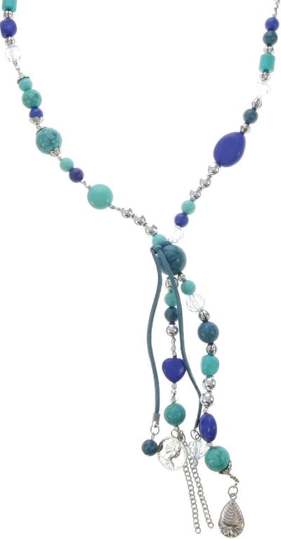 Behave ketting - Gekleurde en facet geslepen kralen - Nikkelvrij - Modeaccessoire