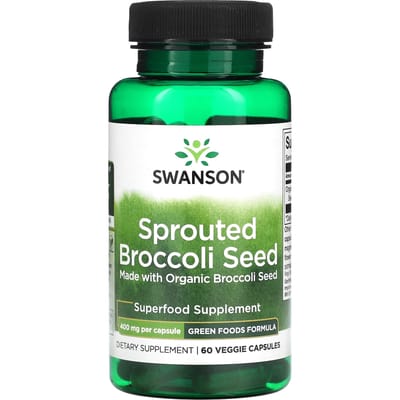 Graines de Brocoli Germées, 400mg, 60 Capsules Végétales