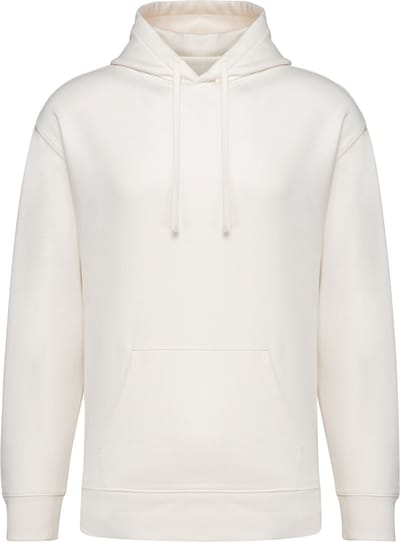 Native Spirit Ecologische uniseks sweater met capuchon en afhangende mouwen French Terry NS431 - Ivory - 3XL