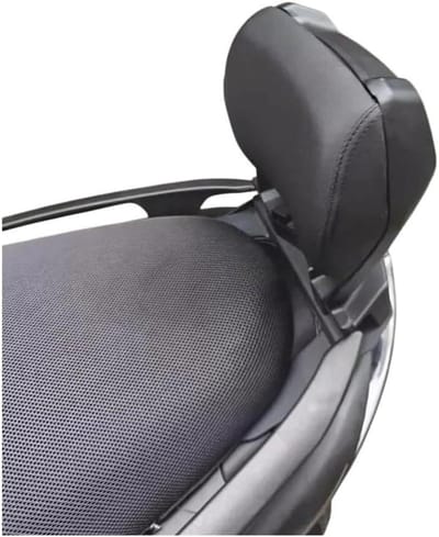 Motorfiets Rugsteun - Passagierskussen - Comfortabel Rijden - Aangepaste Ondersteuning - Universele Pasvorm - Zwart