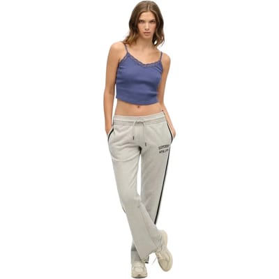 Superdry - Athletic Essentials Flare Joggingbroek met Strepen - Dames - Broeken