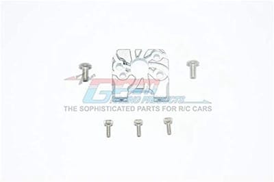 Aluminium Motor Mount - RC Onderdelen - RC Tricycle Upgrade - Met Koelvin Ontwerp - 1 Stuks Set - Grijs Zilver