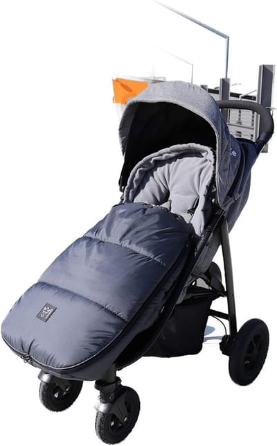 Voetenzak Kinderwagen - Baby deken - Warm en droog - Afneembaar bovendeel - Universeel - Antraciet