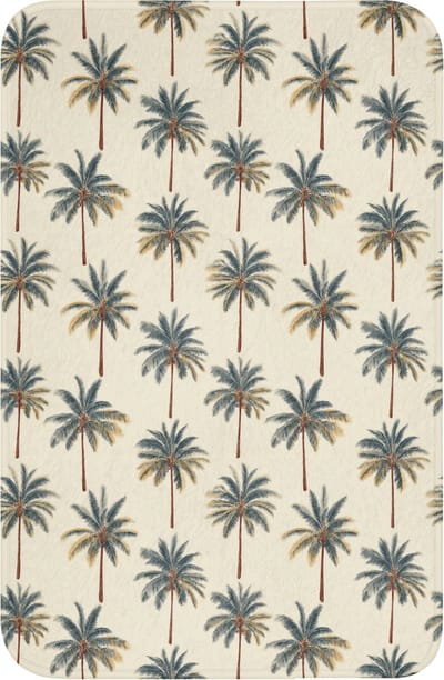 WC mat 40x60 cm - Antislip - Palmbomen - Tropisch - Groen - Toiletmat - Vloermat - Douchemat - Toilet tapijt - Toiletmatten