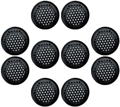 Dailygoods- Ventilatierooster Roestvrij Staal - 10 Stuks - Afsluitbaar - Kastventilatie - Insectenwerend - Corrosiebestendig - Ventilatieafdekking