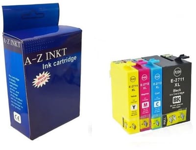 AtotZinkt Compatible inkt cartridges voor Epson 27XL | Multipack van 4 x inktcartridges voor Epson Workforce WF-3620WF, WF-3620DWF, WF-3640DTWF, WF-7110DTW, WF-7210DTW, WF-7610DWF, WF-7615DWF, WF-7620DTWF, WF-7710DWF, WF-7715DWF, WF-7720DTWF
