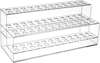 Transparante Acryl Pennenhouder met Meerdere Compartimenten voor Kantoor en Thuisorganisatie - 9,5 x 4 x 3,5 cm, Desk Organizer, Bureau Accessoires, Ruimtebesparend