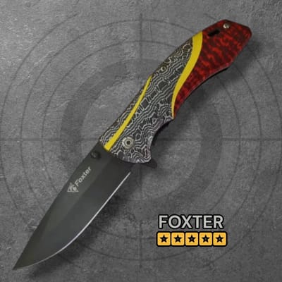 Foxter Tactical Survival Zakmes - Robuust en Multifunctioneel Outdoor Mes 21cm
