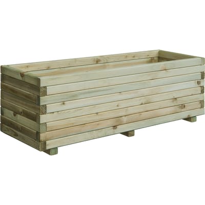 Intergard Houten bloembakken plantenbakken rechthoek 80x40x35cm