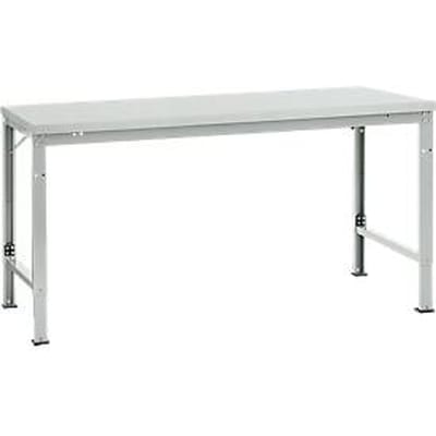 Manuflex basistafel UNIVERSAL Speciaal, 1750 x 1000 mm, kunststof lichtgrijs, lichtgrijs