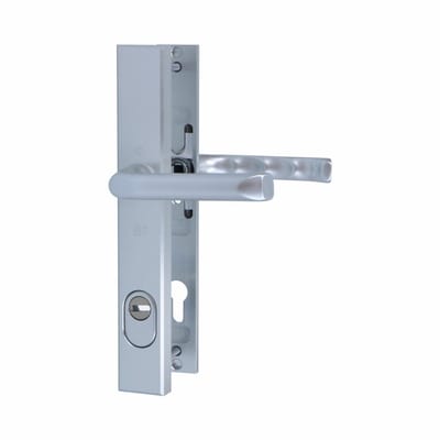 Veiligheidsgarnituur - Aluminium - Aluminium - Hoppe - Hoppe London anti-kerntrek SKG*** - kruk/kruk PC92