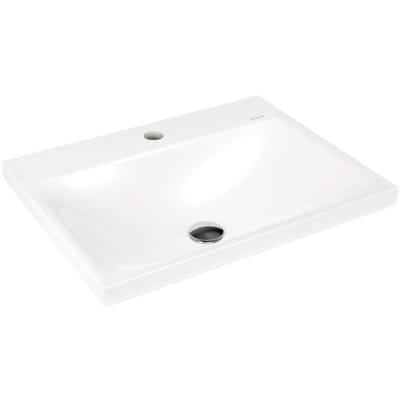 Kaldewei SILENIO countertop washbasin 3040 with 1 tap hole, 60 cm, without overflow 903906303001
