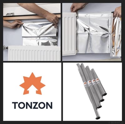 Tonzon radiatorfolie 50cm x 25 meter.!