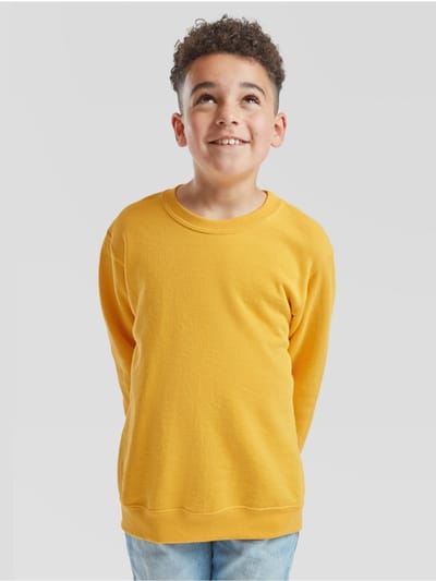 Fruit Of The Loom Klassiek set-⁠in sweat-weatshirt voor kinderen Black - 3-4 Años