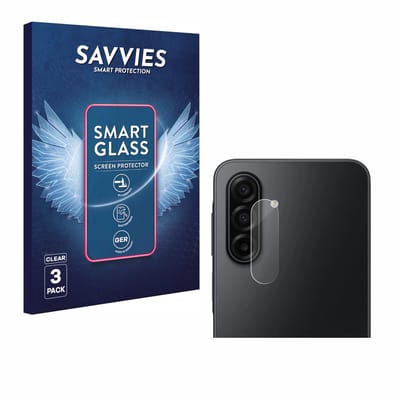 3 Stuks Savvies Screenprotector - geschikt voor Samsung Galaxy A17 5G (ALLEEN Camera Lens) - beschermfolie glas transparant