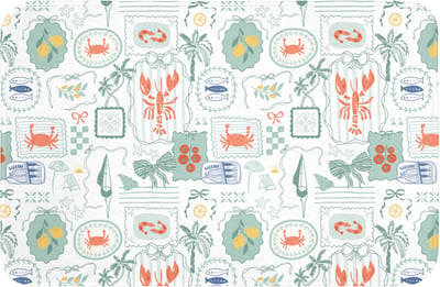 Badmat 60x40 cm - Antislip - Patroon - Groen - Mediterraans - Badmatten voor badkamer - Badkamermat - Douchemat - Badkamer mat
