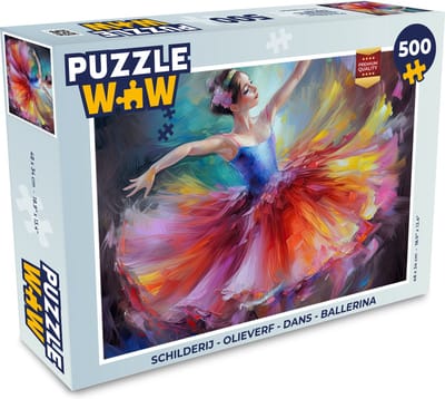 Puzzel Schilderij - Olieverf - Dans - Ballerina - Legpuzzel - Puzzel 500 stukjes