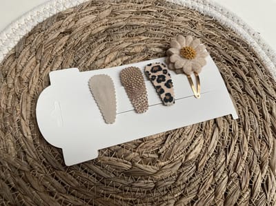 klikklak haarspeldjes Loise 4cm - kinderknipjes - Babyhaarclipjes - Kinderhaaraccessoires - Haarspeldjes kinderen - Haaraccessoires meisjes - Haarspeldjes baby - Kinder haarspeldjes - Kinder haarclips - Haarspeldjes kind