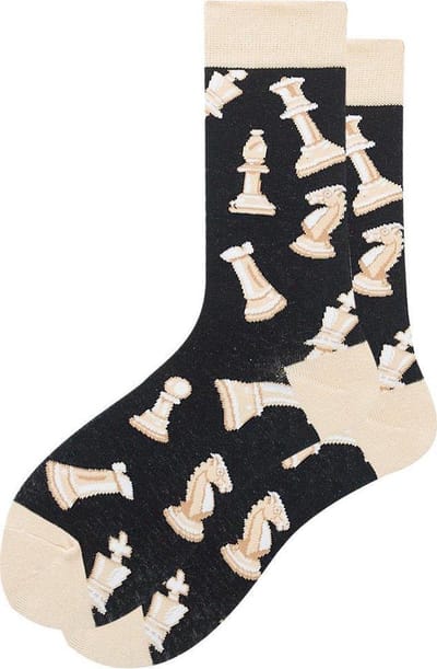 Winkrs - Schaak Sokken - Grappige Sokken Unisex met Schaakstukken - Maat 38-44
