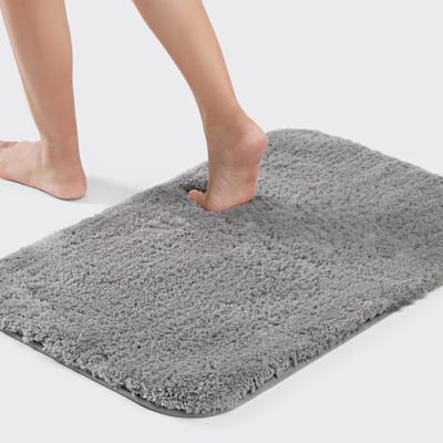 Badmat | Badkamermat | Luxe Badmat | Douchemat | Water Absorberend | Grijs 50 x 80