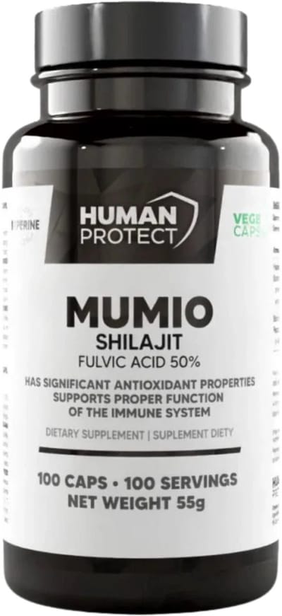 Human Protect - Mumio Shilajit 400mg - 100 Veggie Caps