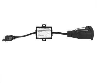 Dailygoody - Trailerbedradingsadapter - 4-pins naar 13-pins converter - Handig voor caravans en trailers - Eenvoudige installatie - Betrouwbare verbin