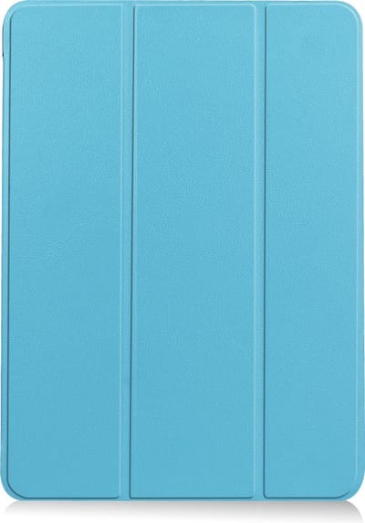 Hoesje - Geschikt voor Apple iPad Air 4 (2020) - 10.9 inch - 4e Generatie - Dun & Stevig - Trifold Bookcase - Hard Cover Case - Met Uitsparing Geschikt voor Apple Pencil - Hardcover Book - Tablet Hoes - Lichtblauw
