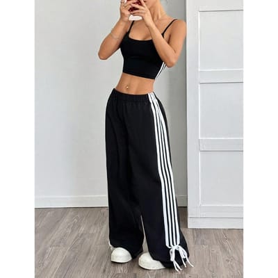 Casual Broek Dames Zomer Nieuw Veelzijdig Rechte Pijp Drapé Losse Wijde Pijp Lange Broek S zwart