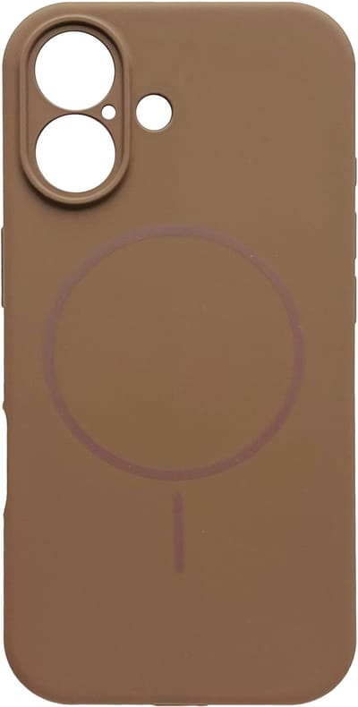 Casemania Hoesje Geschikt voor Apple iPhone 17 - Bruin - Zachte Liquid Siliconen Magnetisch Back Cover Case - Geschikt voor MagSafe - Telefoonhoesje met Camera Bescherming
