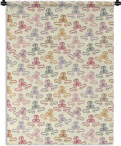 Wandkleed - Wanddoek - Strik - Patronen - Geboorte - 150x200 cm - Wandtapijt