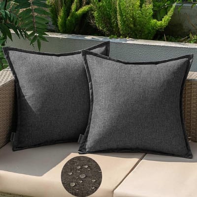 Dailygoods- Kussenhoes Waterdicht - Kussenhoes 45x45 - Kussensloop - Decoratieve Kussenhoezen - 2-delige Set - Duurzaam Polyester - Decoratiekussen