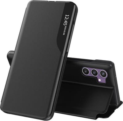 Hoesje geschikt voor Samsung Galaxy S23 FE - Techsuit eFold Book Case - Zwart