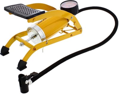 Dunlop voetpomp met manometer