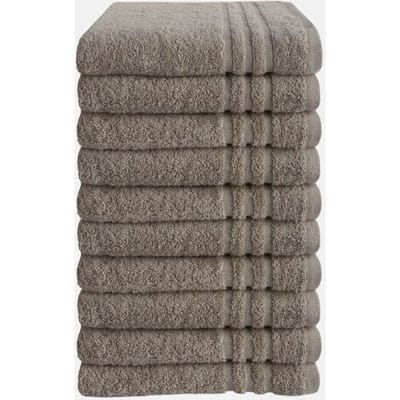 Byrklund Handdoek - Set van 10 - Hotelkwaliteit - 100% katoen (BCI) - 500 g/m² - 50x100 cm - Taupe