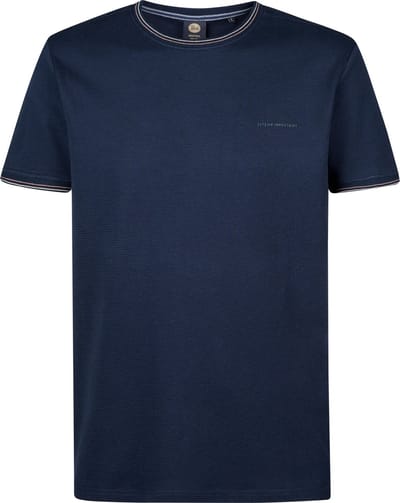 Petrol Industries - Heren Logo T-shirt Turtlestone - Blauw - Maat XL