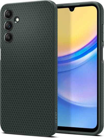 Spigen Liquid Air Hoesje Geschikt voor Samsung Galaxy A15 - Back Cover Flexibel TPU Groen