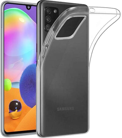 Hoesje geschikt voor Samsung Galaxy A31 Hoesje Transparant Siliconen Case - Back Cover - Clear Softcase - Perfect fit - Epicmobile