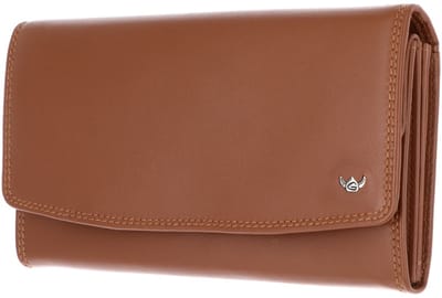 Golden Head Leren portemonnee Polo RFID Protect Damenbörse 2823 Cognac bruine