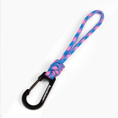 1 stuks Buiten Gevlochten Sleutelhanger Lanyard | Duurzaam en Touw Organizer voor Waterflessen, Sleutels, Gereedschap blue