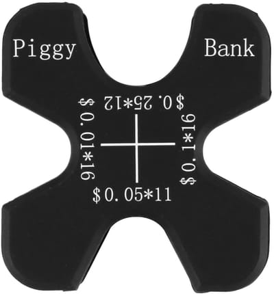 Dailygoods- Automuntenhouder - Siliconen Muntorganizer - Muntenopslaghouder - Muntensorteerder - Autowisselhouder - Compact ontwerp 5,1x3,2x5,8 cm - Muntenhouder