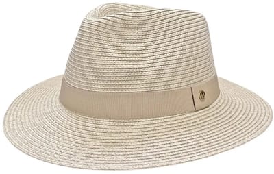 Vista Fedora – Zonnehoed Dames & Heren UV-bescherming Reisvriendelijk - Maat: M-L: 58 cm - Beige