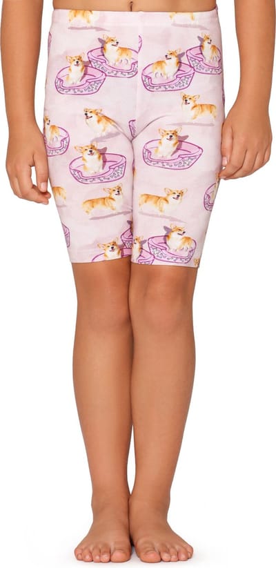 Merry Style Meisjes Leggings - Sport - Vrijetijdsbroek - Korte - Katoen - Roze/Honden - 110 - MS-MS10-406-LE