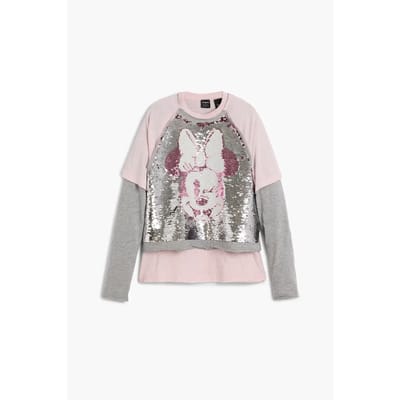 Meisjes-T-shirt Desigual Minnie Sequins