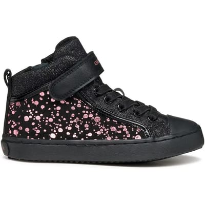 GEOX KALISPERA MEISJES Sneakers - ZWART/VIOLET - Maat 29