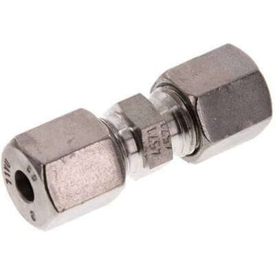 6S RVS Rechte Snijring Koppeling 630 Bar DIN 2353 - FL2S-C-ST-06-S