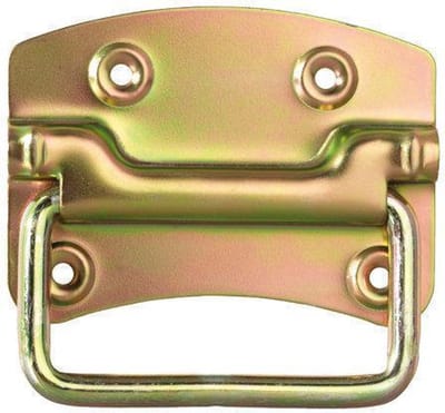 GAH Alberts Kistgreep H.85 mm B.120 mm STA galv. geel verz. Aant. gaten 4 - 347536